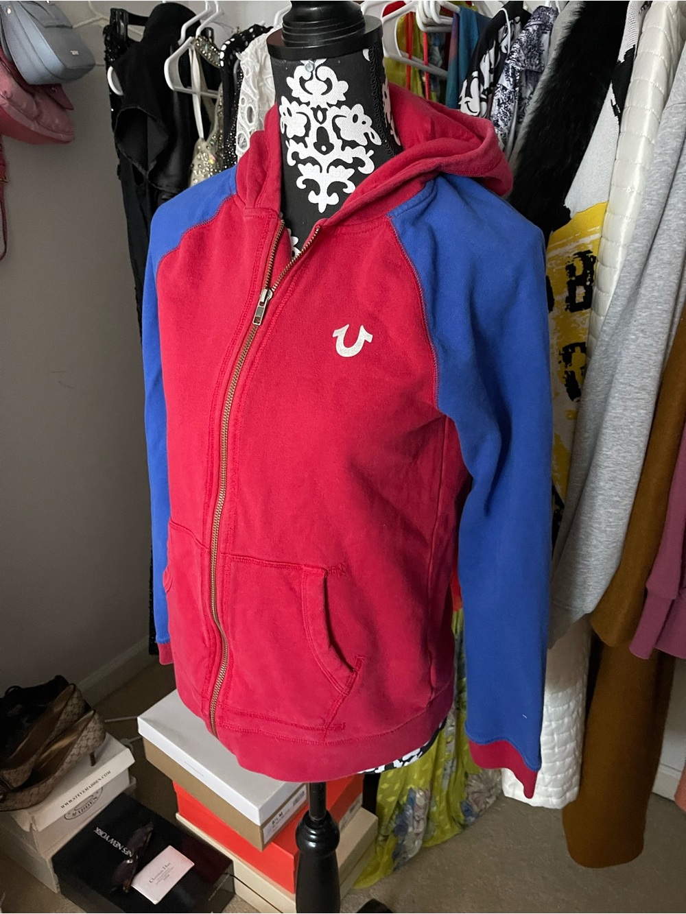 (SET) True Religion Unisex Kids Hoodie and Sweat Set
